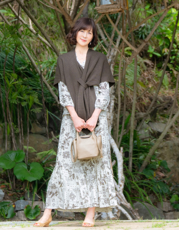 Style.1ふんわりとした揺れ感が、軽やかで涼やかな着こなしを演出