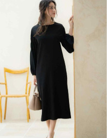 8分袖ワンピース