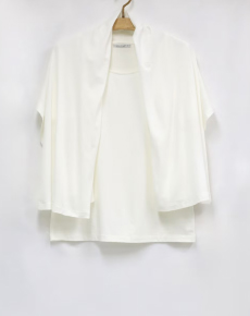 ショール一体型半袖Tシャツ