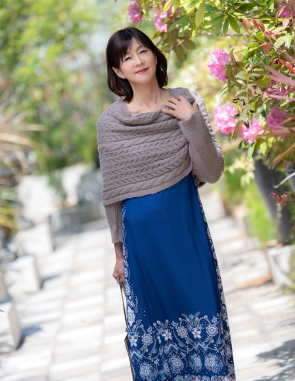 袖付ニットスヌード