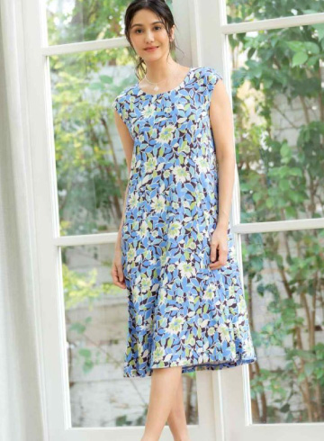 フレンチスリーブワンピース