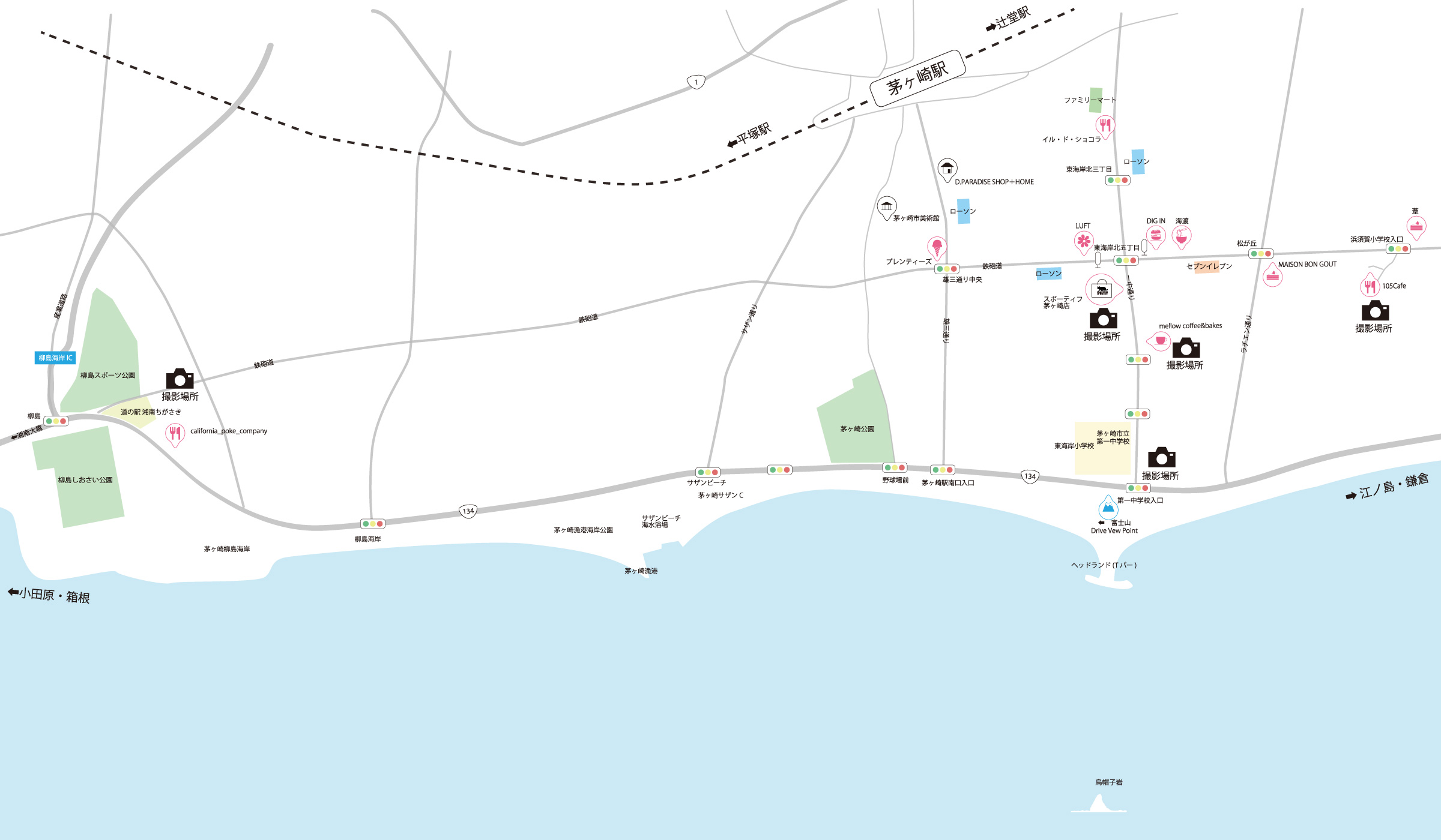 [湘南・茅ヶ崎エリアのマップ]