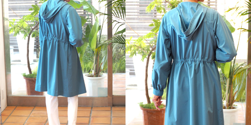 シルエットに表情がつき、バックスタイルまで美しく決まる