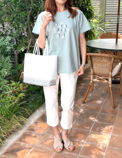 プリント半袖Tシャツ ¥8,800
