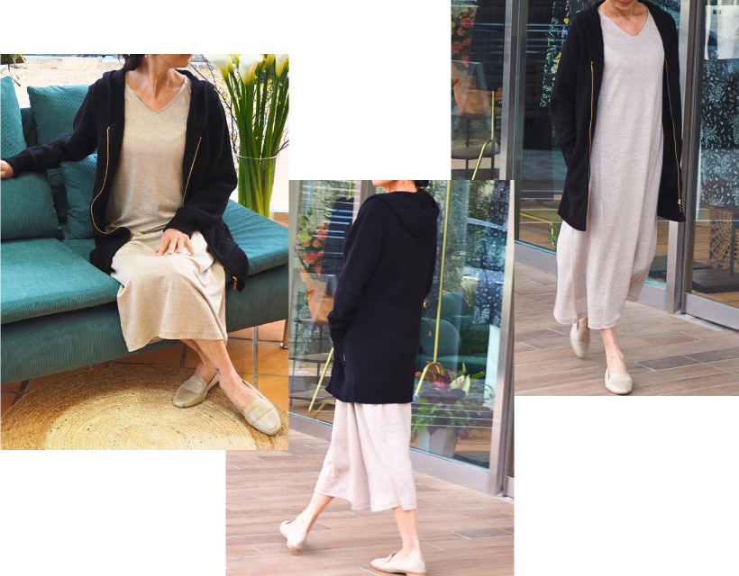 style03.フェミニン＆リラックスさのある⼤⼈スタイル