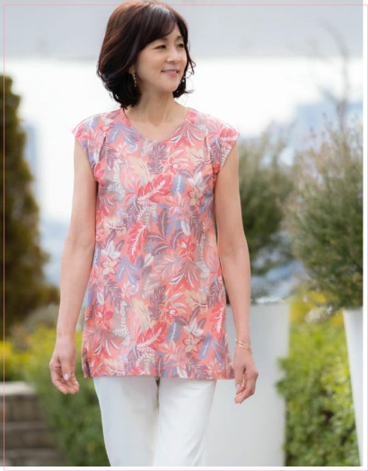 フレンチスリーブチュニック