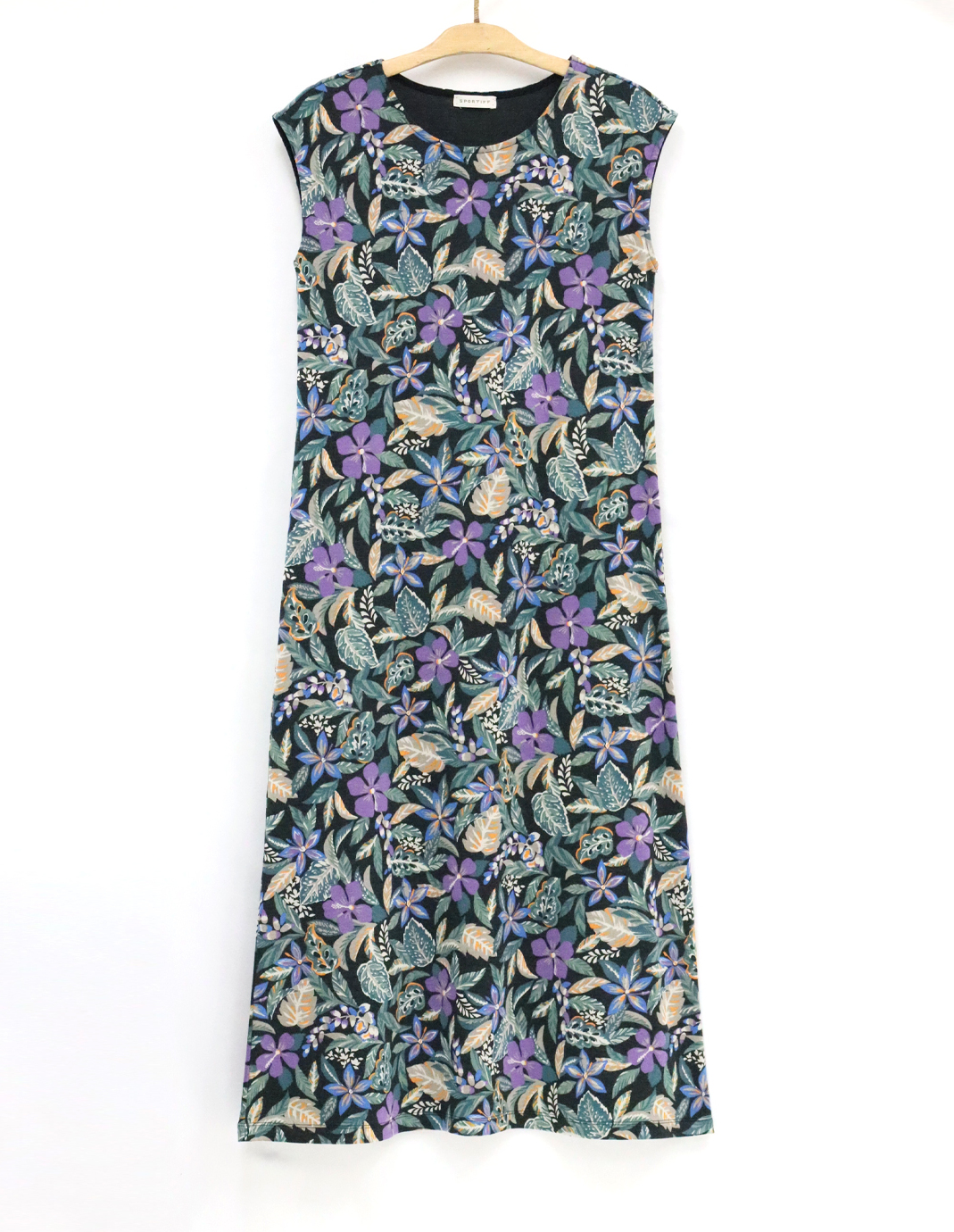 フレンチスリーブロングワンピース