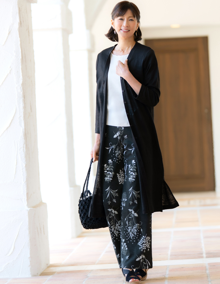 レース付半袖プルオーバー