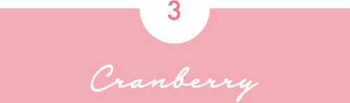 3.Cranberry