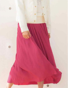 ギャザーロングスカート