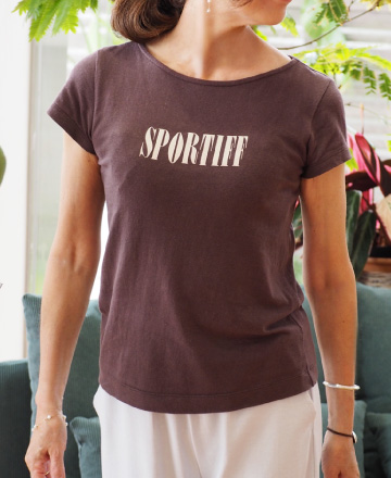 SPORTIFFロゴプリントTシャツ