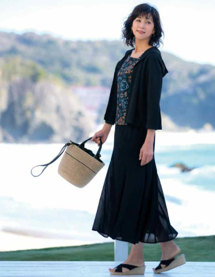 フレアロングスカート