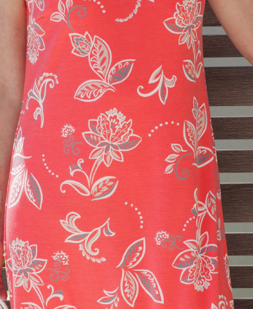 サマーリーフ柄ワンピース