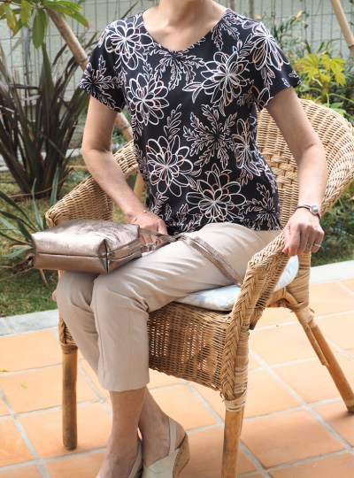 半袖プルオーバー×美・シルエットパンツ