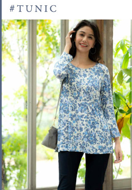 8分袖チュニック