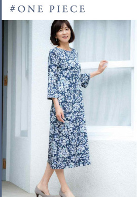 7分袖ワンピース