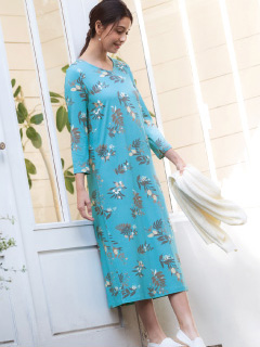 7分袖ワンピース¥19,580 (税込)