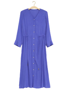 楊柳前開きワンピース¥27,500