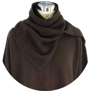 ニットチュニック×スリット入ニットスヌード