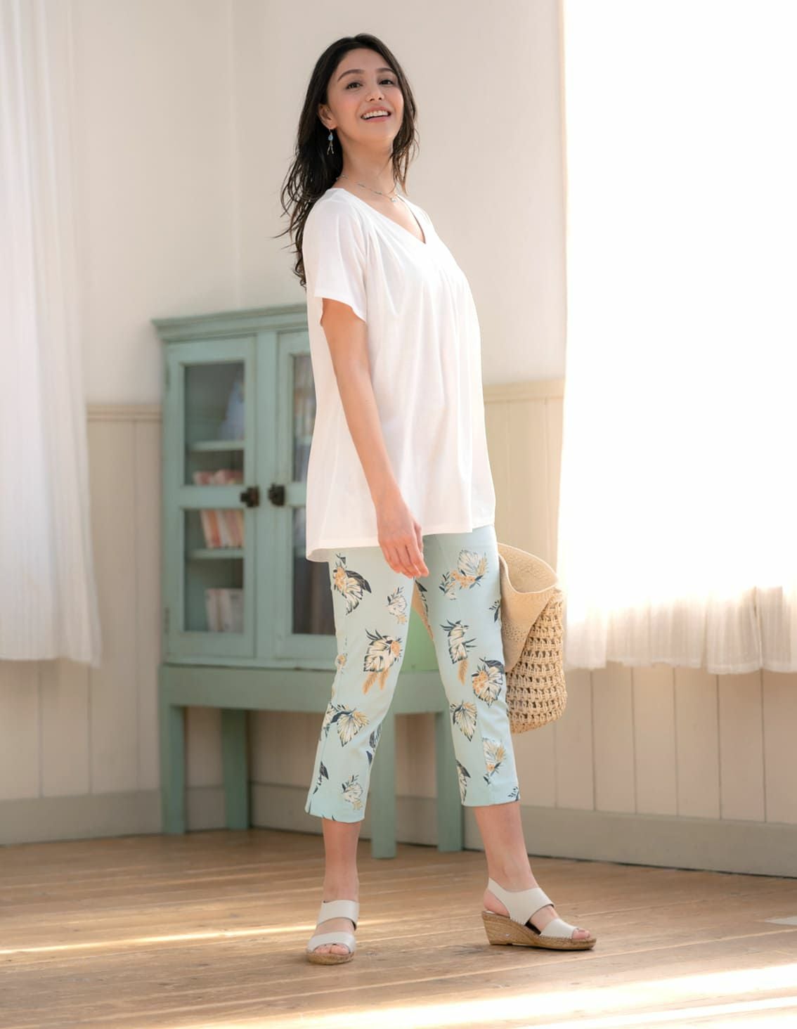 スリット入9分丈パンツ | 最新夏コレクション | 40代からのレディース