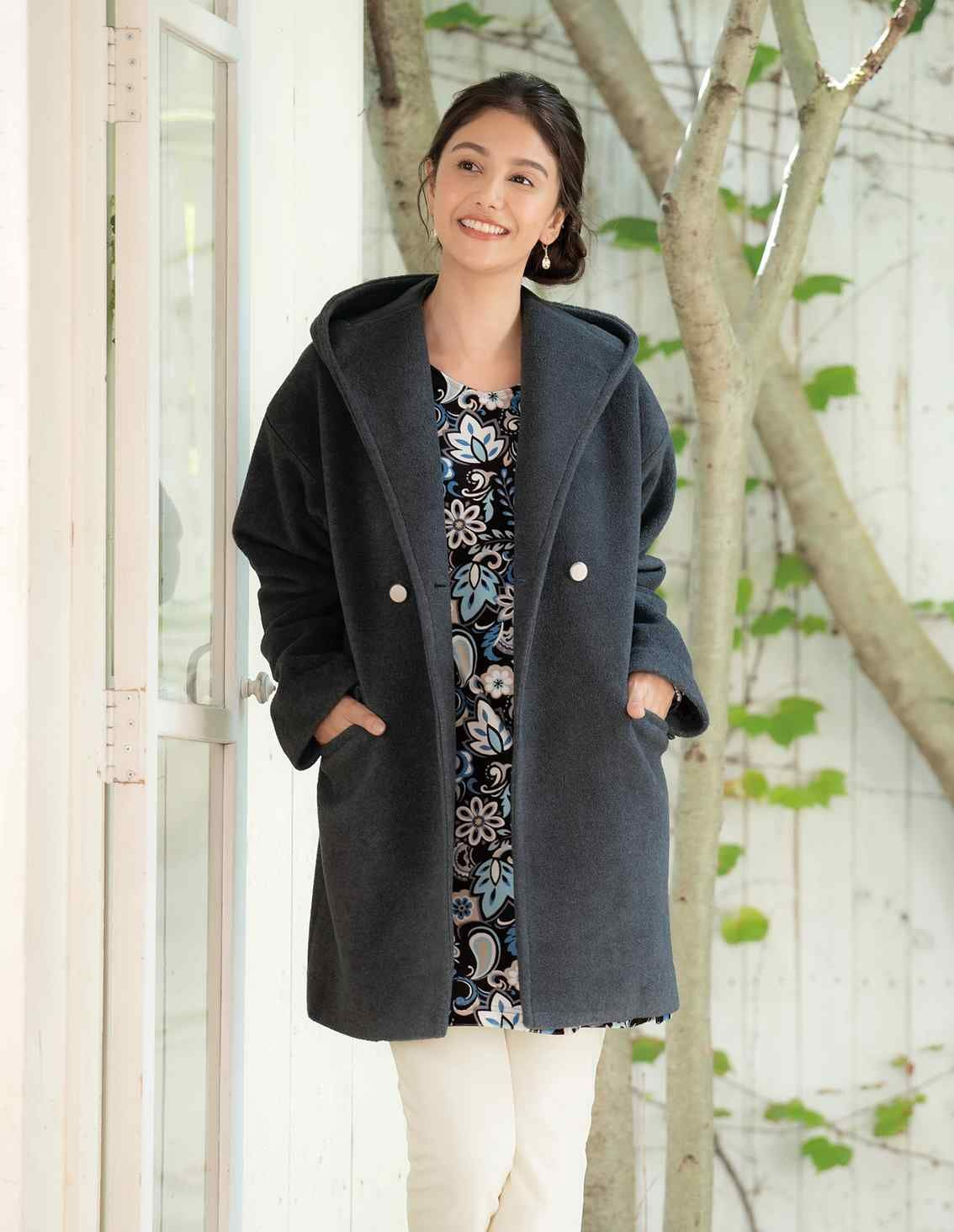 専用　ダークブラウン ロングチュニック 長袖 長袖ロングチュニック | 最新夏コレクション | 40代からのレディース