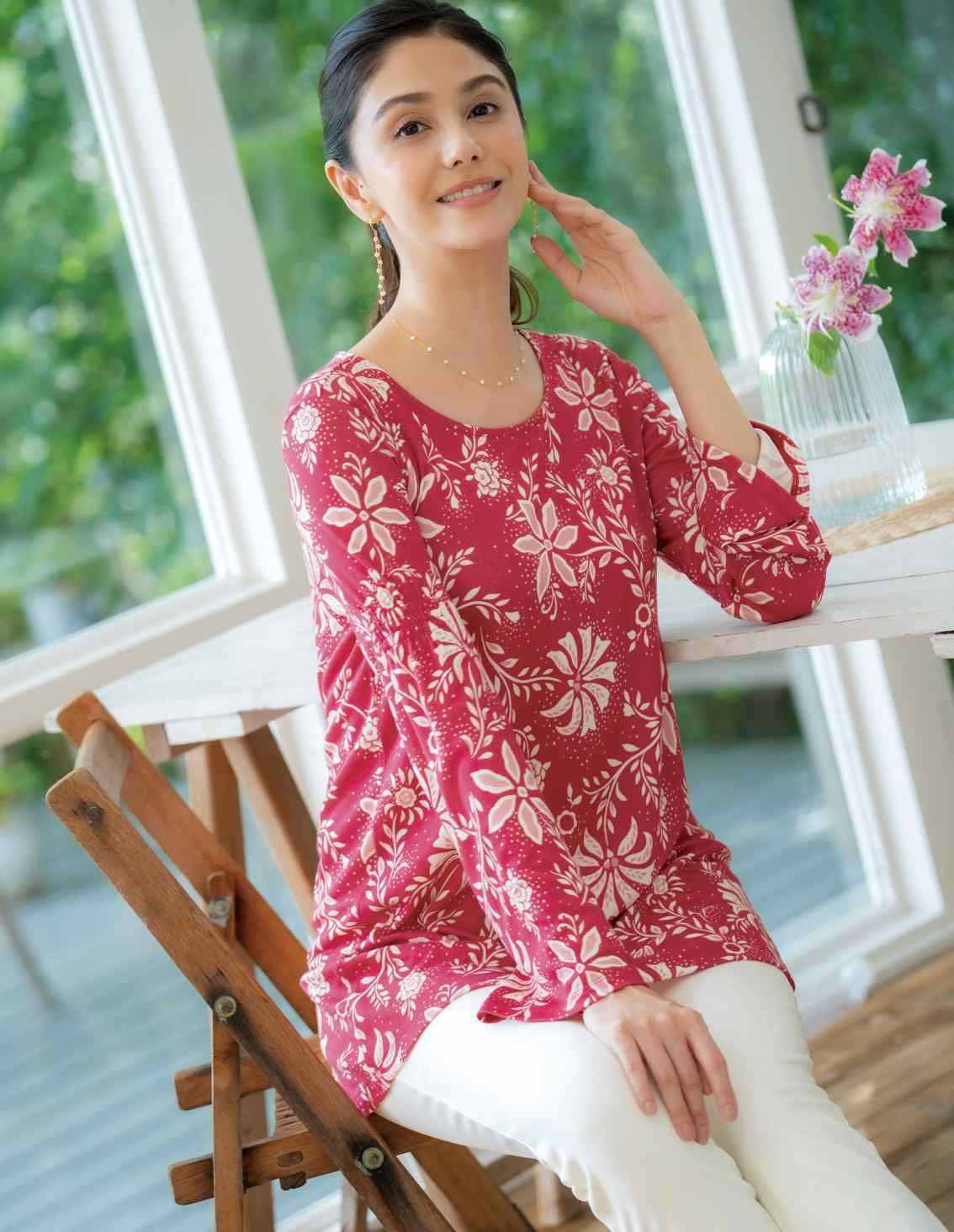 LEONARD美品⭐︎長袖チュニック　 サイズ38 長袖チュニック | 最新夏コレクション | 40代からのレディース