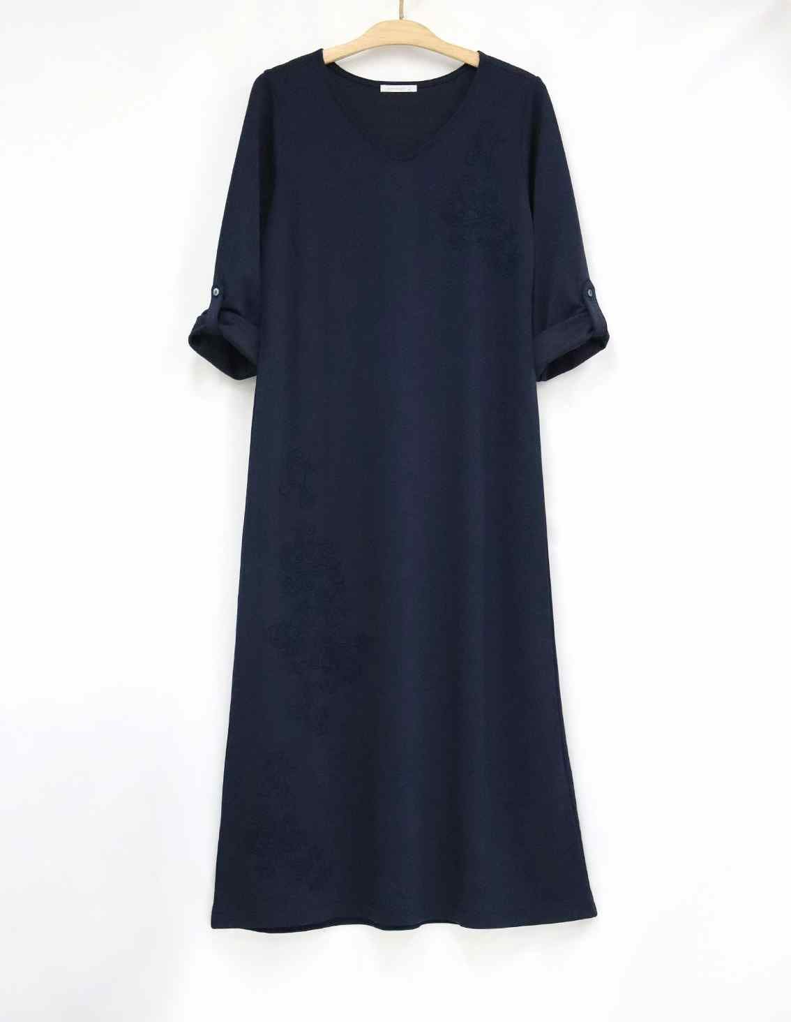 刺しゅう入7分袖ワンピース | 最新夏コレクション | 40代からの