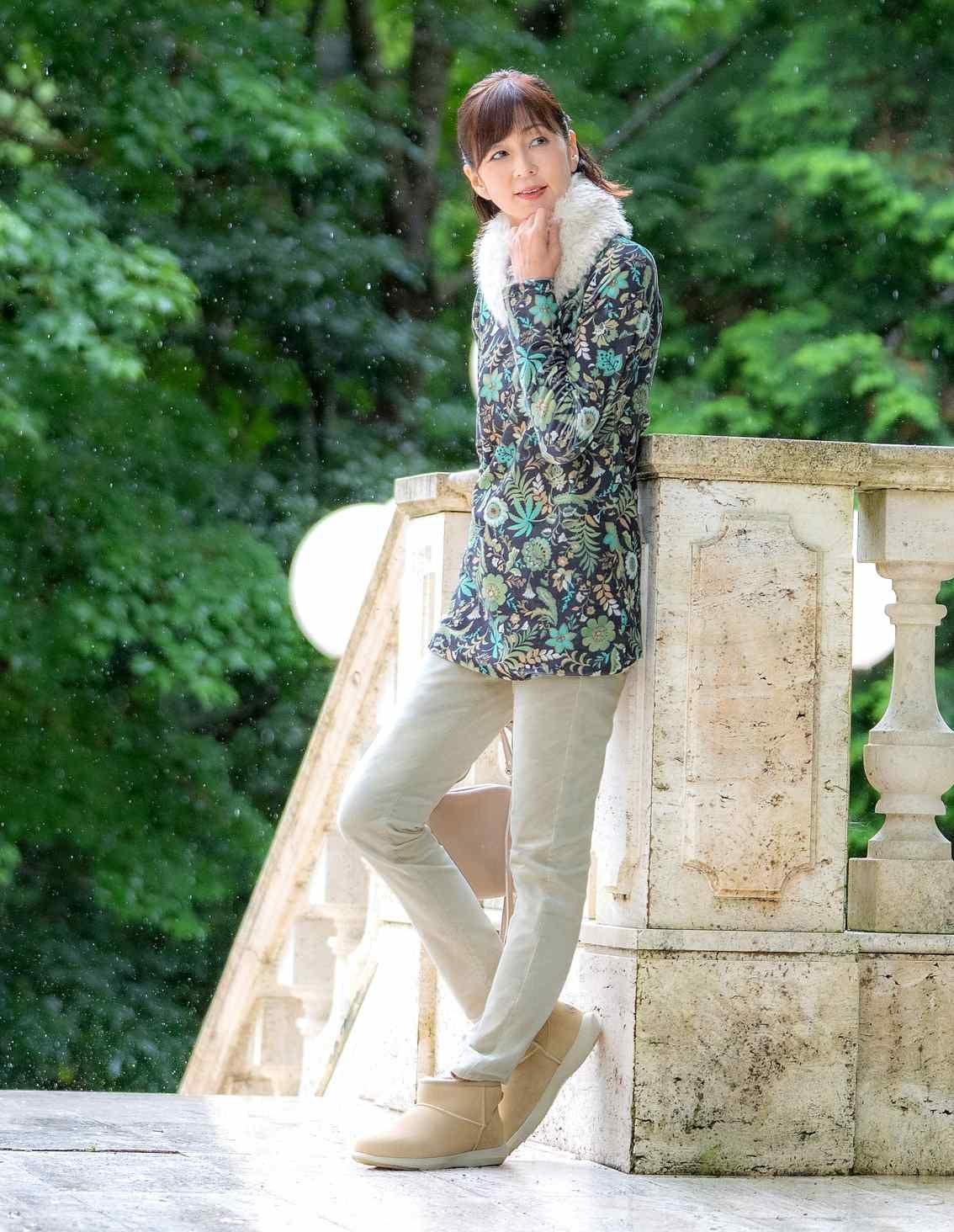 （再値下げ！）グラフィックプリント 長袖チュニック 長袖チュニック | 最新夏コレクション | 40代からのレディース