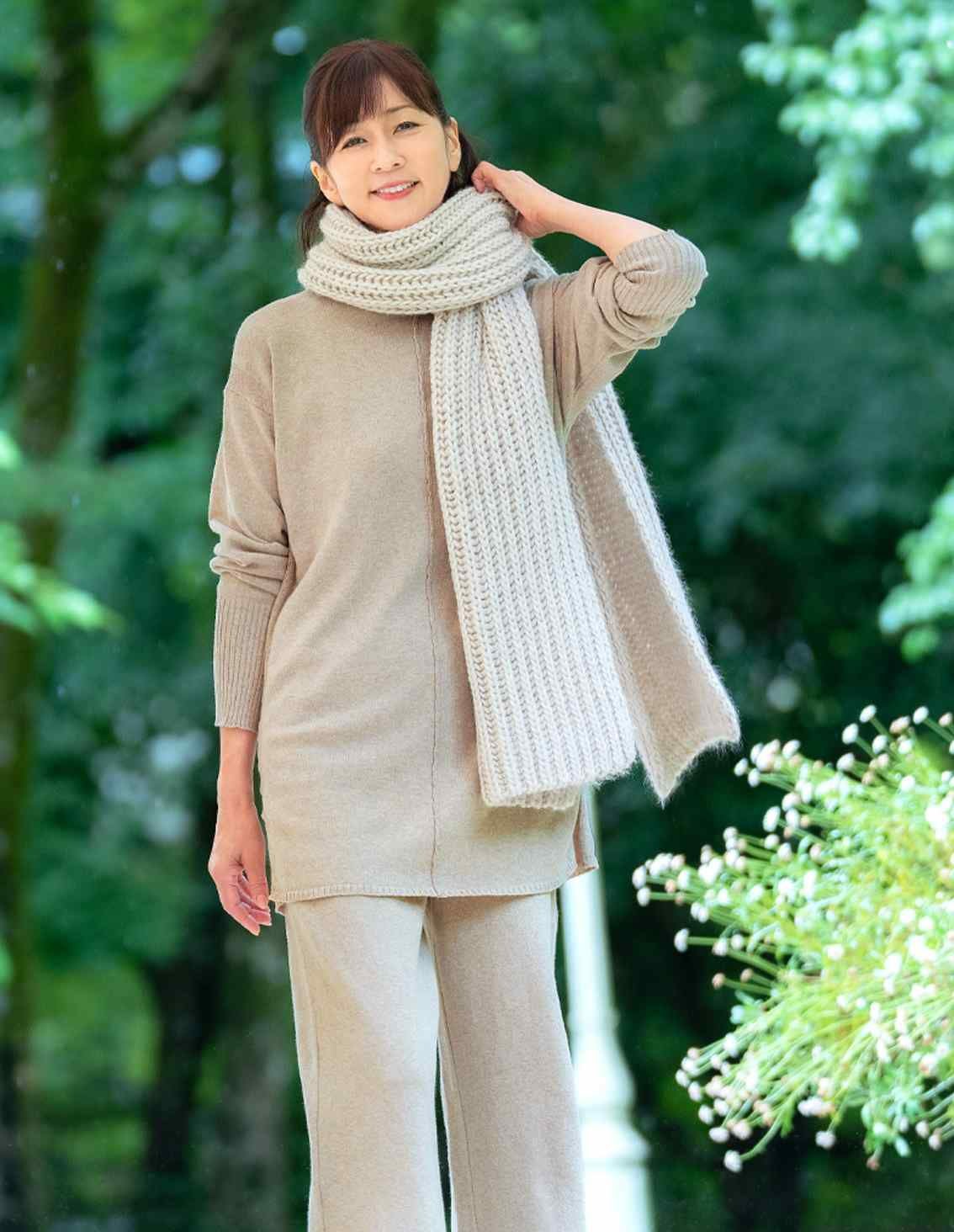 フランス　merci レディースマフラー フランス製ニットマフラー | 最新夏コレクション | 40代からの