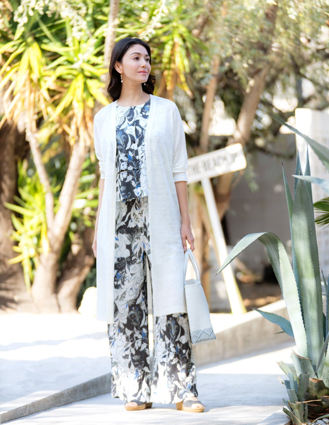 KBF ロングカーデ KBF｜ジャガードフリンジカーディガン | Rakuten Fashion(楽天