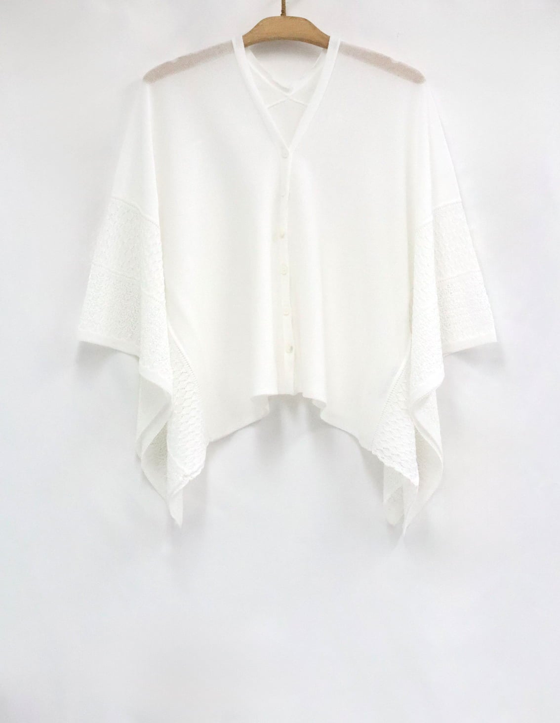 透かし編みニットポンチョ | 最新夏コレクション | 40代からの