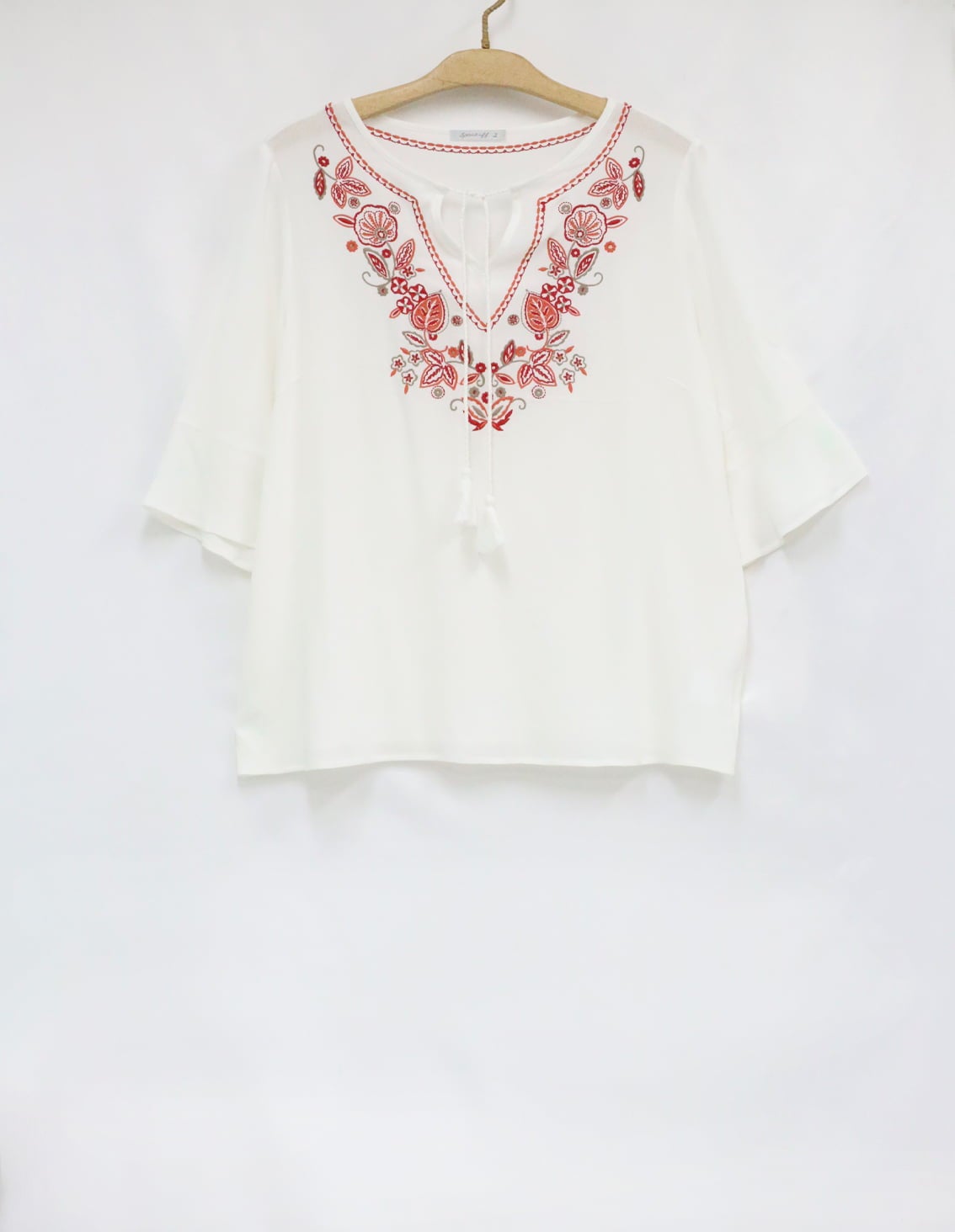 刺しゅう6分袖ブラウス | 最新夏コレクション | 40代からのレディース